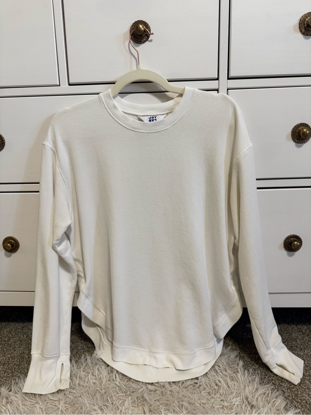 JoyLab Cream Crewneck Sweatshirt